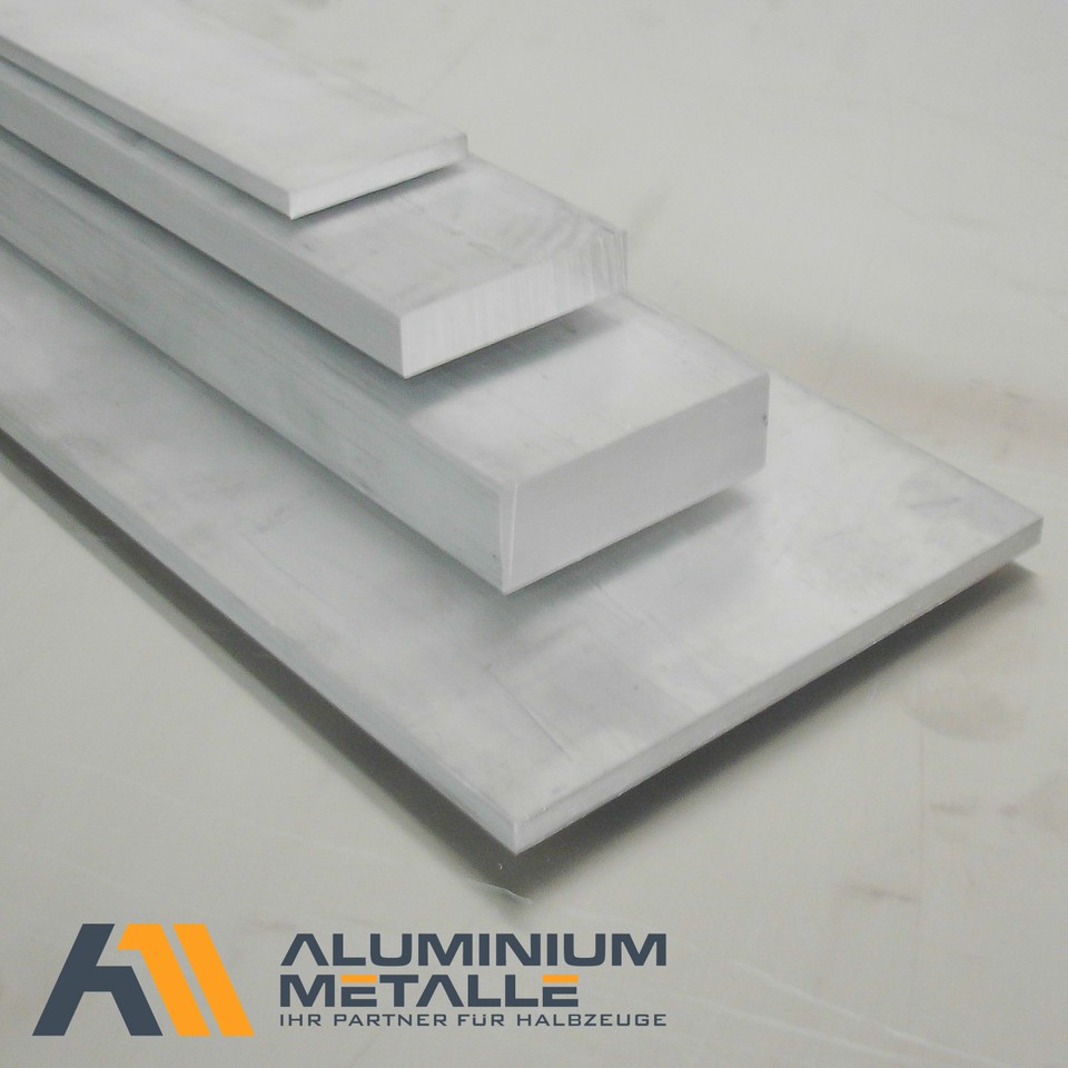 Aluminium Flachstange 90x10mm - 500mm Länge EN AW-6026