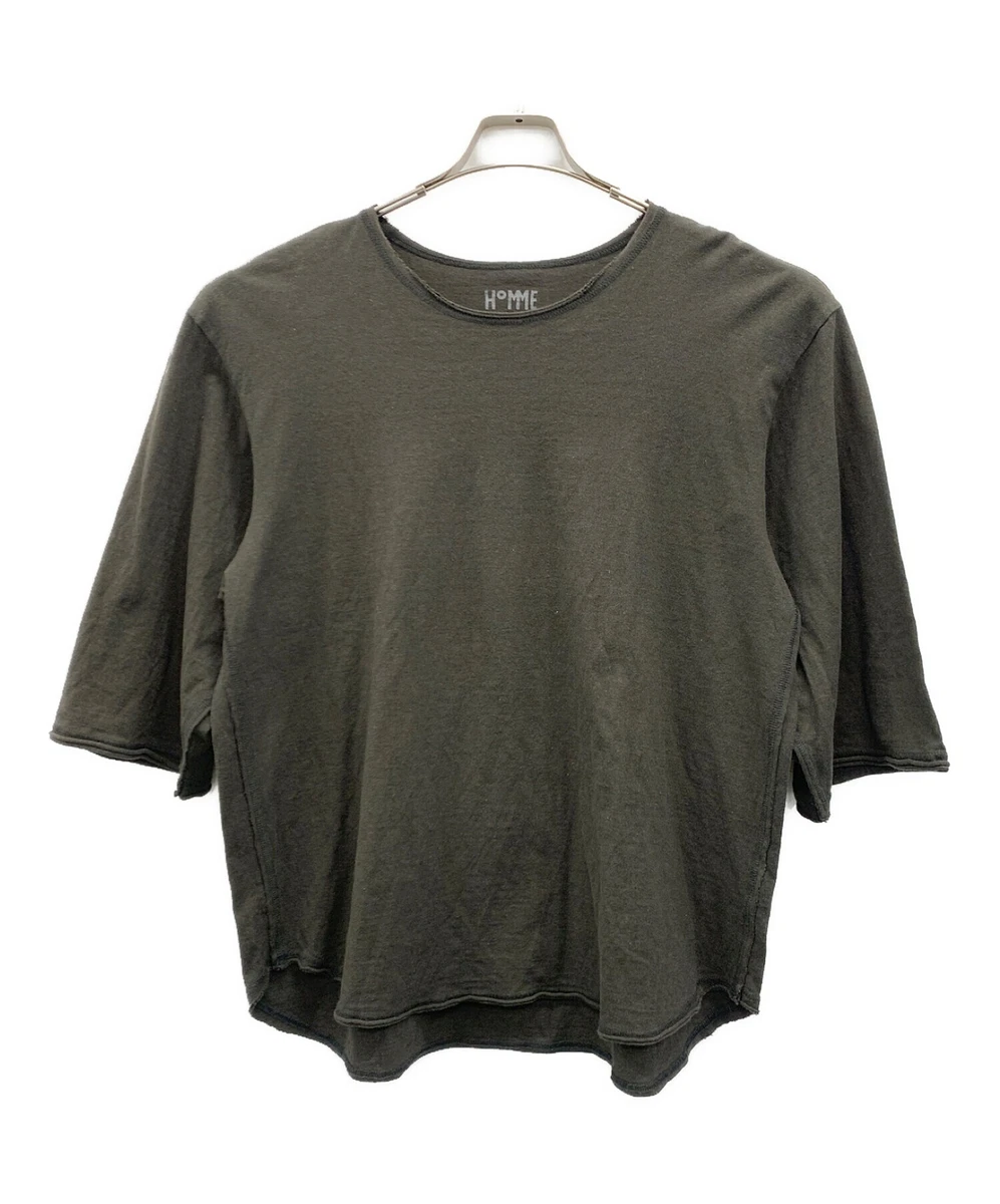 HOMME PLISSE ISSEY MIYAKE Linen blend cut and sewn shirt. Mens