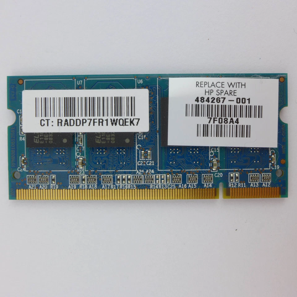 1 GB DDR2 SDRAM PC2-6400 (DDR2-800) RMN1150EC48D7W-800 Ram Memoria Ramaxel - Immagine 2 di 3