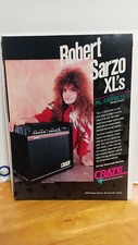 CRATE GUITAR AMPLIFIERS - ROBERT SARZO 1989 AD PRINT  -11 X 8.5   m1
