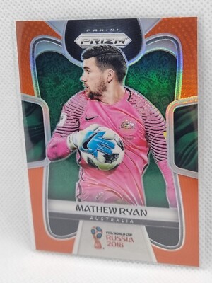 #/65  Mathew Ryan Australia Socceroos 2018 Panini Prizm World Cup ORANGE