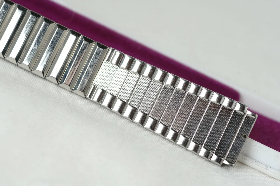 Pulsera Reloj Vintage ROWI NOS Hombre Diseñador Expansión Extremos 15.5mm Foto 3 de 4