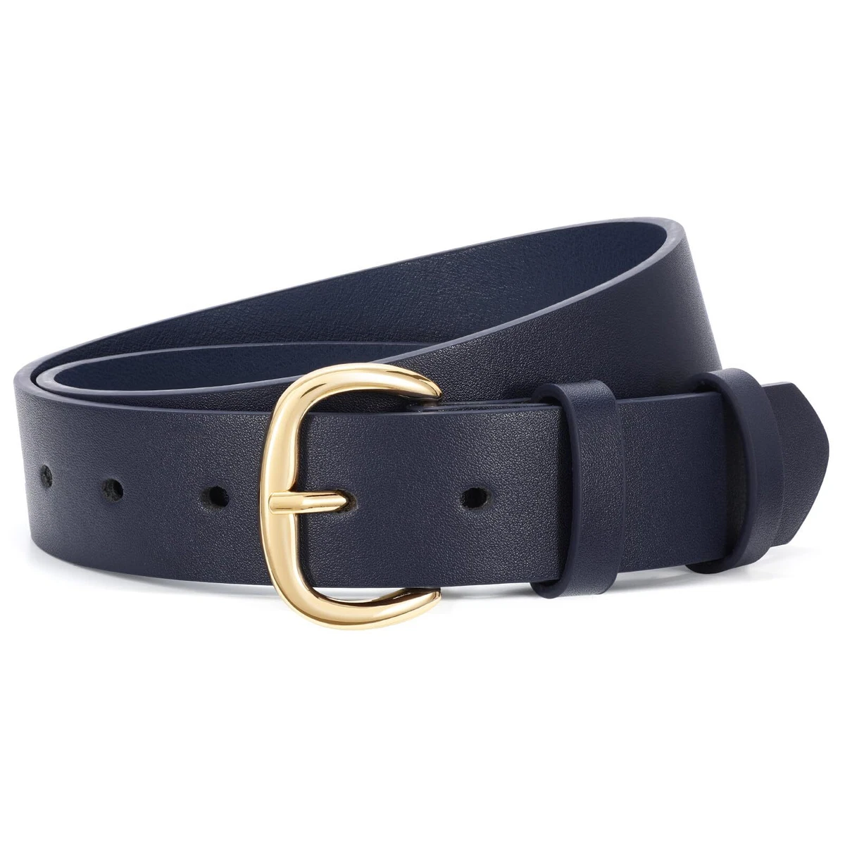 Women belt. Leather, dark navy blue color. Size 80 Blue Leather Belts for Women for sale | eBay main image 2