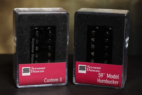 SEYMOUR DUNCAN SH-14 Custom 5 & SH-1N 59 4c Humbucker Pickup Set Black