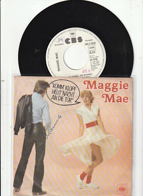 7'' RARE CBS Promo  CV - MAGGIE MAE Komm klopf heut nacht an die Tür