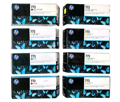 8 x Original Tinte HP DesignJet Z5200 / Nr. 772 je 300ml INK Set CN629A - CN636A