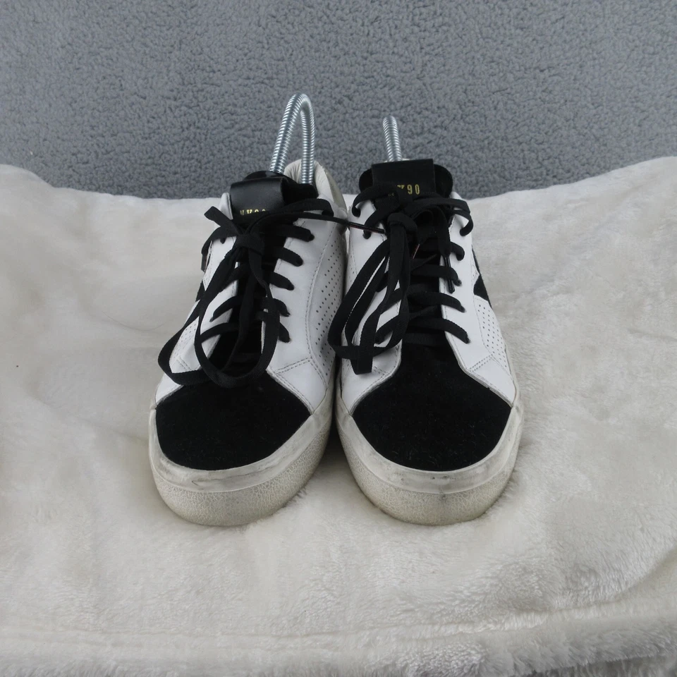 Zapatilla deportiva Steve Madden para mujer talla 10 estornino negra blanca con cordones adulto Foto 2 de 4