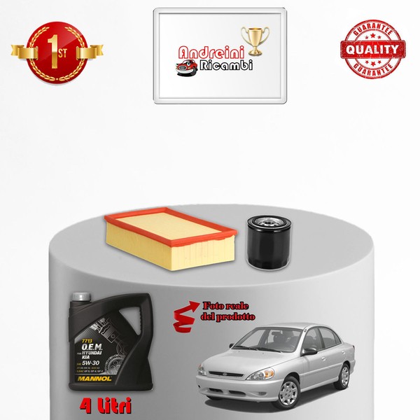 Inspektionskit Filter Und ÖL Kia Rio 1.3I 16V 60KW 82CV 2005->-image