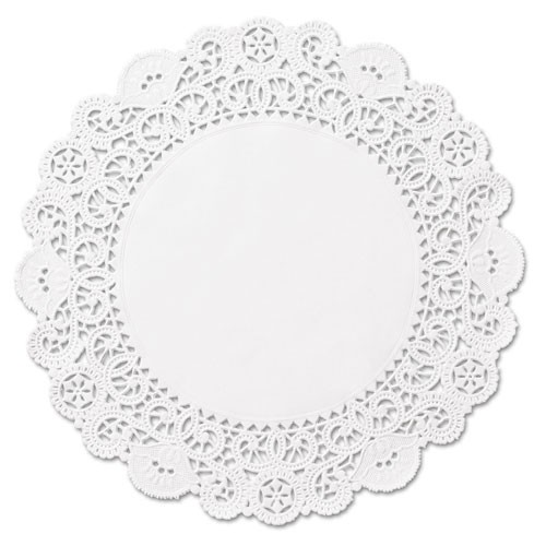 vintage table mat ୨୧ もぐり * お花ししゅう ホワイト マット