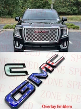 2021-2026 GMC YUKON YUKON XL Front Grill US Flag OVERLAY Emblem