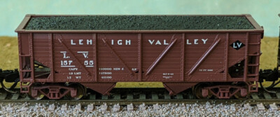 Bluford Shops N 2-Bay Composite Hopper Lehigh Valley LV #15755 63150