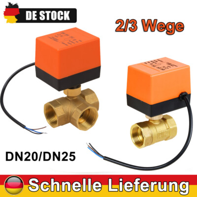 2/3 Wege Ventil Zonenventil Elektrisch Kugelventil 1 Zoll Motorkugelhahn 220V