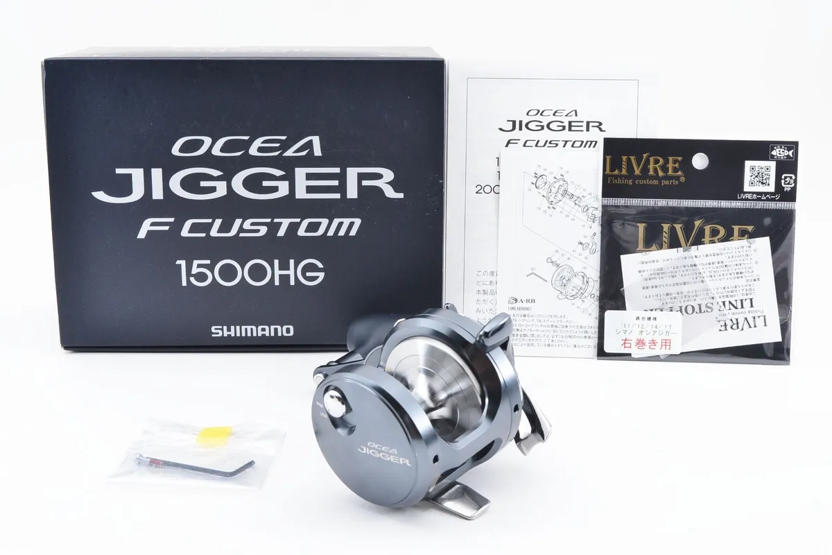 🌟Near Mint🌟 Shimano 19 Ocea Jigger F Custom 1500HG Right Reel W