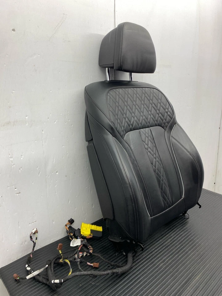 2018-2023 BMW M550 XI FRONT RIGHT SEAT UPPER BACK CUSHION W/HEADREST BLACK NAPPA - Imagem 2 de 4