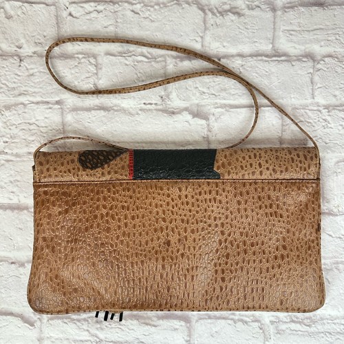Borsa a tracolla vintage pelle ciottoli elefante nappa bohemien safari media anni 80 - Foto 2 di 11