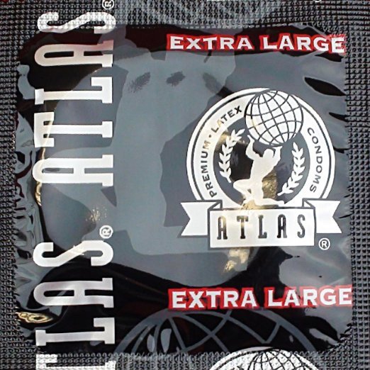 atlas non lubricated condoms Atlas Extra Large XL Lubricated Latex Thin Bulk Condoms + Silver Pocket  Case
