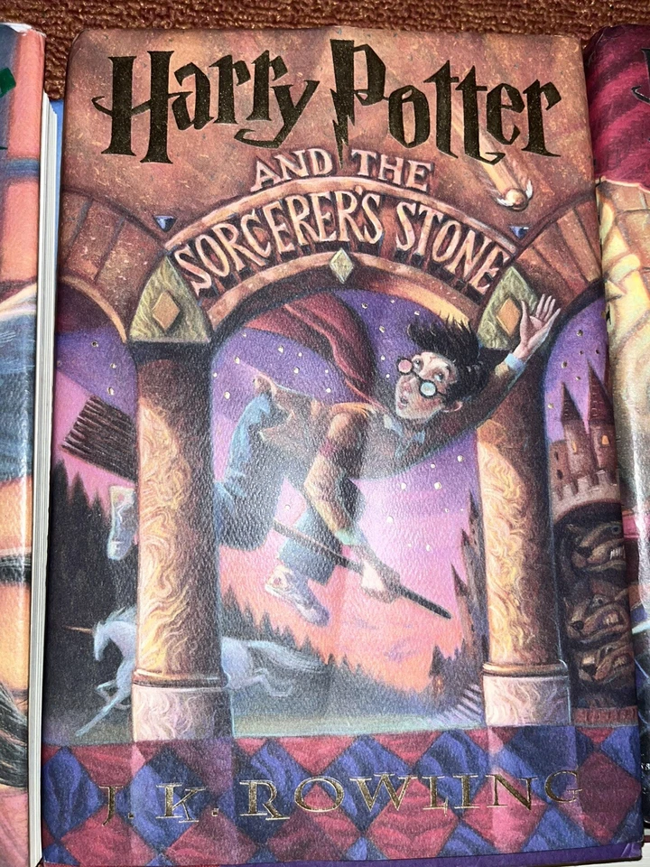 Harry Potter Full Book Set Volumes 1-7 Hardcover by J. K. Rowling 1st Edition - Image 4 of 4