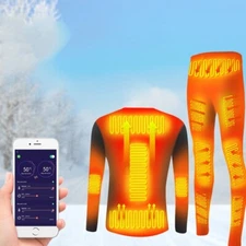 Winter Heated Underwear Suit Man Electric USB Powered Thermal Heating Men's