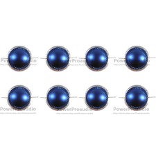 8 x Diaphragm Kit for P Audio SD-75BF SD75BN Driver VC 76mm 8ohm Blue Titanium