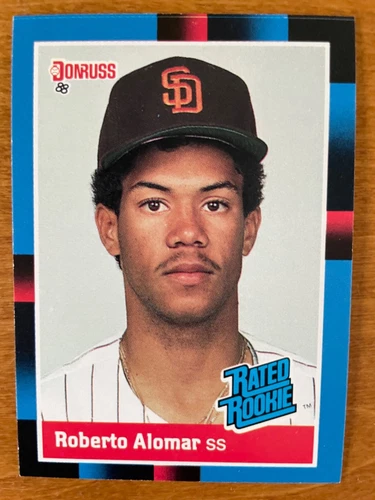 1988 Donruss - Rated Rookie  #34 Roberto Alomar (RC) S.D. Padres HOF