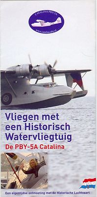 BROSCHÜRE CONSOLIDATED PBY-5A CATALINA, HISTORISCHE LUCHTVAART NIEDERLANDE