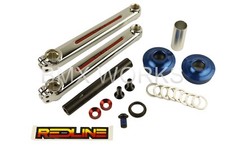 Redline Flight BMX Crank Set Chrome-Moly 175mm Dark Blue American Bottom Bracket