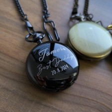 Groomsman Pocket Watch - Personalized Gift for Groomsmen, Engraved Wedding Party