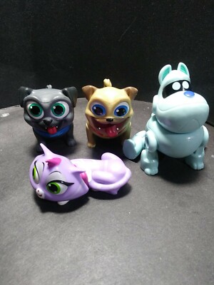 Disney Junior Puppy Dog Pals PVC Figure Rolly Bingo Cat robot
