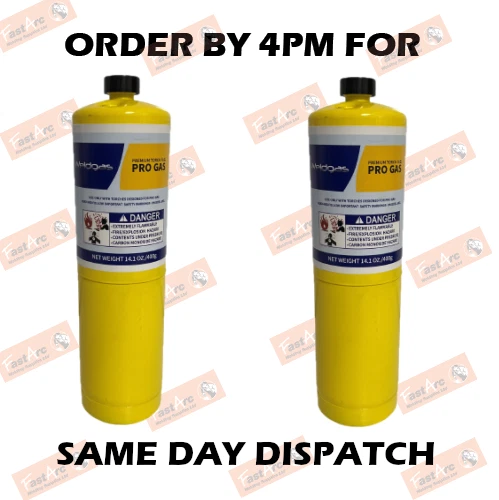 PRO GAS 2 X MAPP MAP PRO PLUS GAS DISPOSABLE BOTTLE PLUMBERS BURNER CYLINDER 400G