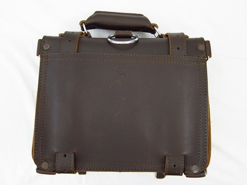 Saddleback Leather 12" SMALL CLASSIC BRIEFCASE Suede Lined 2-Rivet DCB - Picture 2 of 12