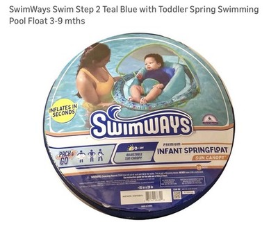 SwimWays Swim Step 2 Teal Blue with Toddler