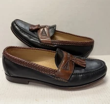Allen Edmonds Tasseled Loafer Brown Black Maxfield Mens Sz 12 D Slip On Shoes
