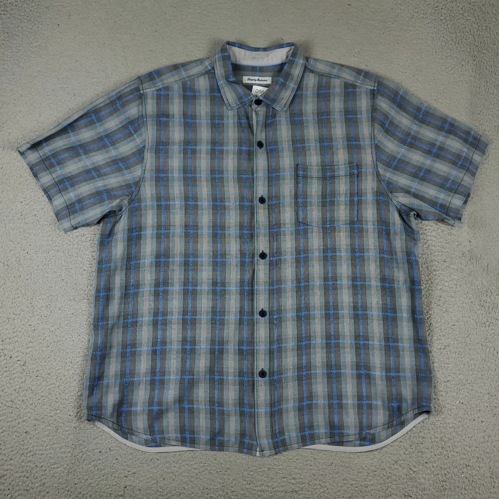Tommy Bahama Shirt Mens XL Blue Plaid Silk Hawaiian Button Up Short Sleeve
Opens in a new window or