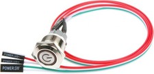 12mm Chassis Switch Metal Button Blue Symbol 22 Inch Extension Cable ATX Power
