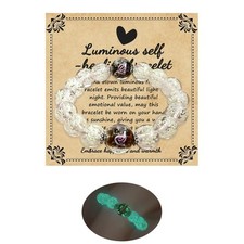 Handmade Firefly Glass Bracelet Glow in the Dark Bracelets Luminous Inspirationa