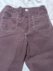 Anthropologie The Colette Maeve White Contrast-Stitch Cropped Wide-Leg Size 32 — photo 6