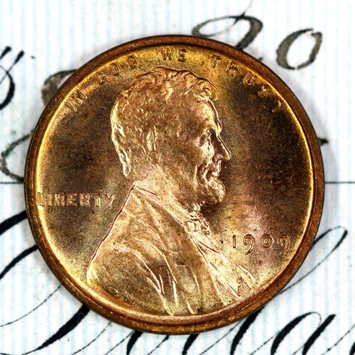 * 1909 VDB * PRISTINE+ BLAZING RED GEM BU MS LINCOLN WHEAT PENNY *