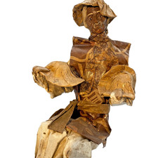 Mexikanische Volkskunst Skulptur Hutmacher Verkäufer Pappmaché Mix Media Außenseiter OOAK