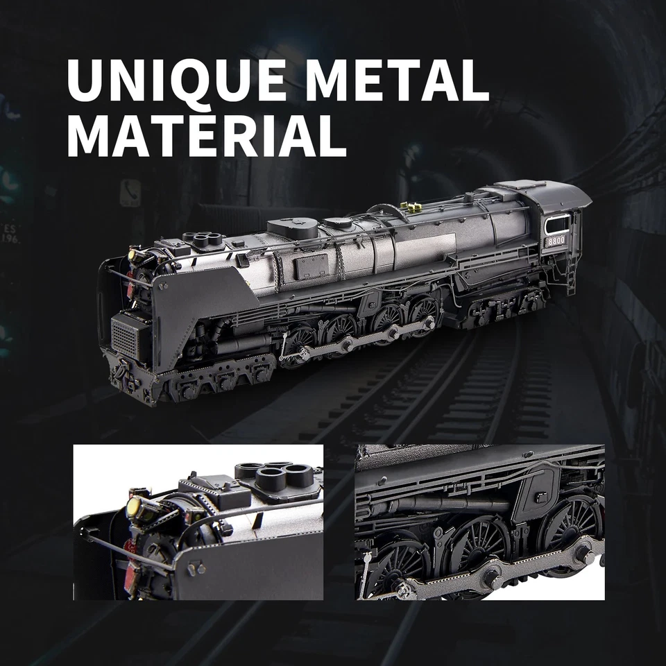 3D Metal Puzzle Class S-2 Locomotive DIY Train Model Kit Adult Hobby Toy - Image 3 of 4