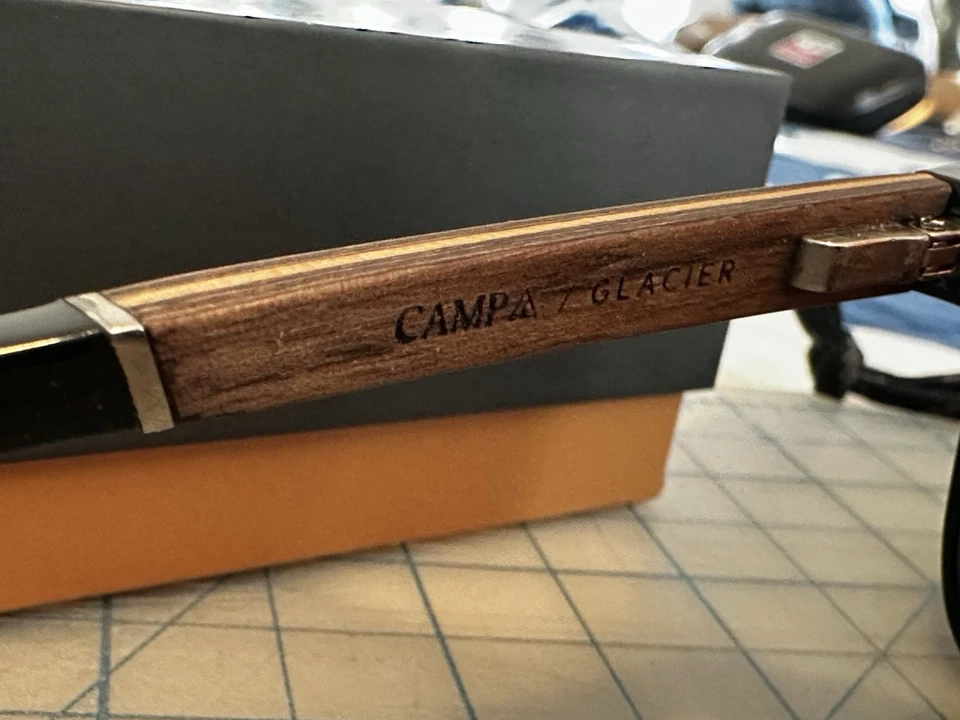 Gafas de sol CAMP Glacier negras/nogal - lentes ámbar HD Foto 3 de 4