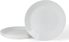 Martha Stewart Opalton 6-Piece 10-Inch Dinner Plates – Chip and Break Resistant