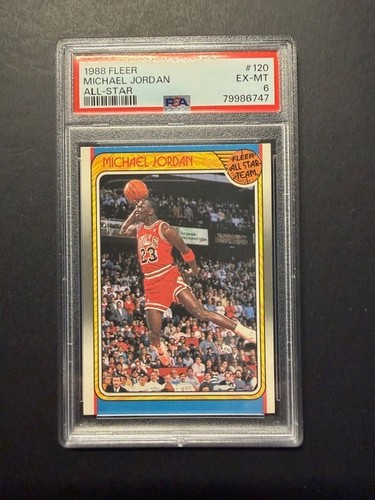 1988 Fleer Michael Jordan #120 PSA 6 Nicely Centered The GOAT! 3rd year card Wow
