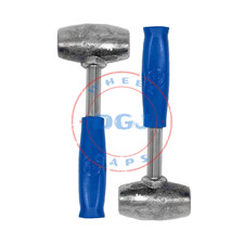 2 Blue Dayton Type Wire Wheel Knock Off Lead Hammers 4.5 Lbs Made In The Usa