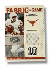 2007 Leaf Certified Materials Fabric of the Game Vince Young 6/100 Game Worn