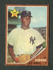 Al Downing Rookie Pitcher New York Yankees 1964 Topps Baseball Card #219 RC. rookie card picture
