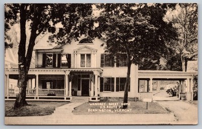 Wandrey Guest Home. Bennington, Vermont Postcard