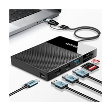 2TB Docking Station External Hard Drive Storage, USB-C Hub + HDD 7-in-1, USB ...