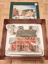 Lang Wise Village House Christmas Tea Shoppe Lighted Linda Nelson Stocks 1st Ed
