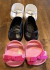 Vintage Cabbage Patch Kids Shoes Mary Janes In White & Black, Pink Sandals Socks