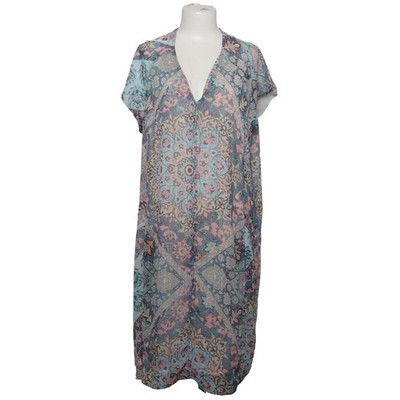 Violeta by Mango, Kleid, Größe: XL, Blau/Pink/Mehrfarbig, Blumen, Damen #rpU